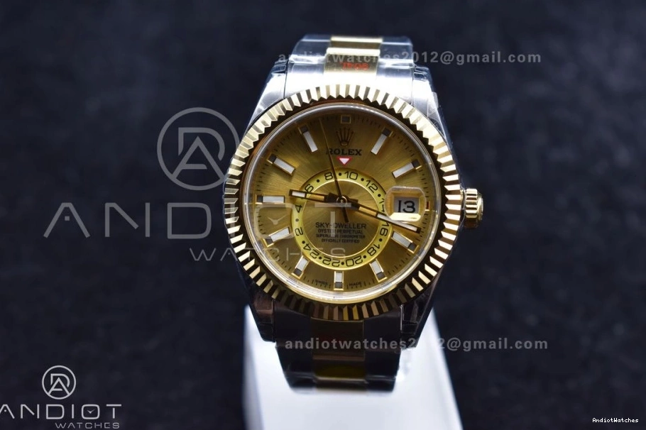 YG Edition 1120 Noob on Best SS SS Bracelet YG YG A23J Dial Skydweller Durable 0911